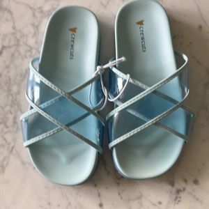 Crewcuts Kids Girls’ Cross- Strap Pool Slides
